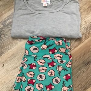 LuLaRoe Irma and Leggings Set